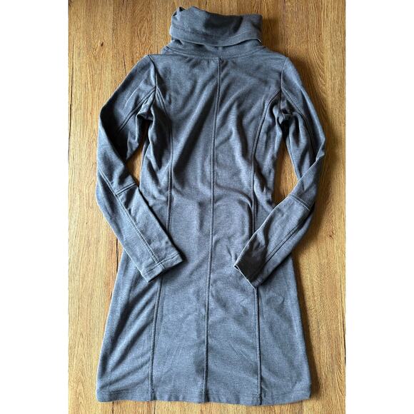 Lole Heather Gray Cowl Turtleneck Sweater Dress Size XSmall - Picture 4 of 6